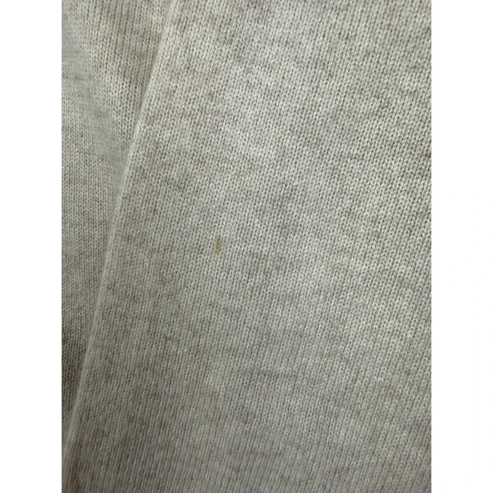 Woods & Gray 100% Cashmere V-Neck Knit Pullover Sweater – Men's Size Large Beige